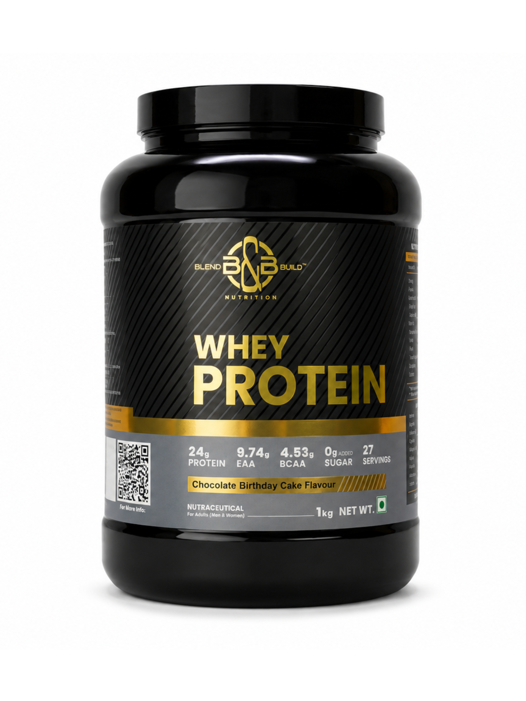 Blend & Build Whey Protein – Chocolate Birthday Cake