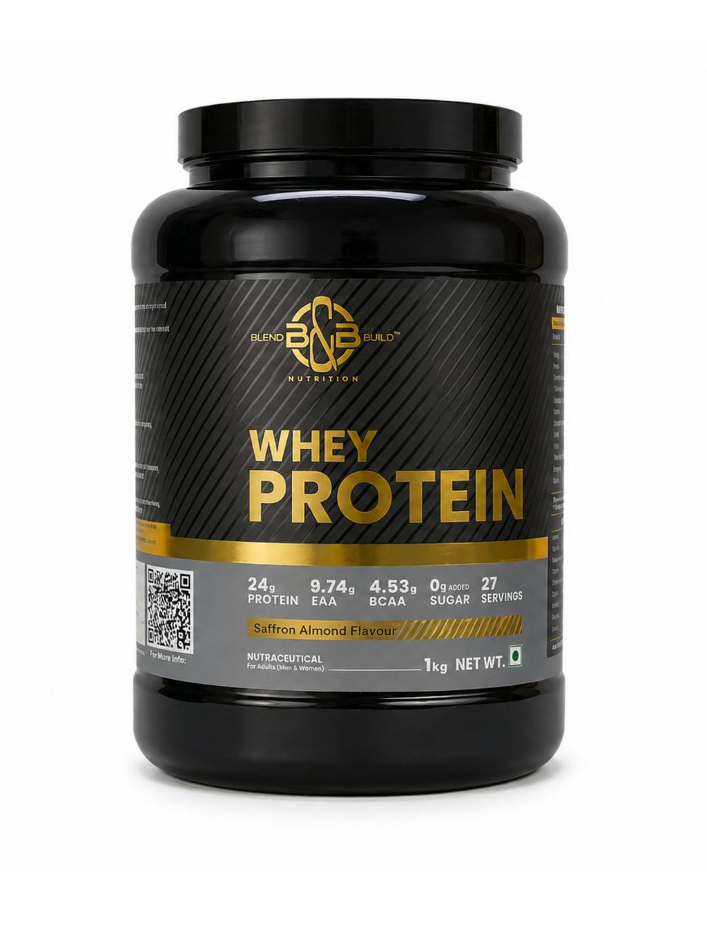 Blend & Build Whey Protein – Saffron Almond
